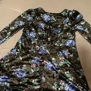Wild fable velvet floral dress